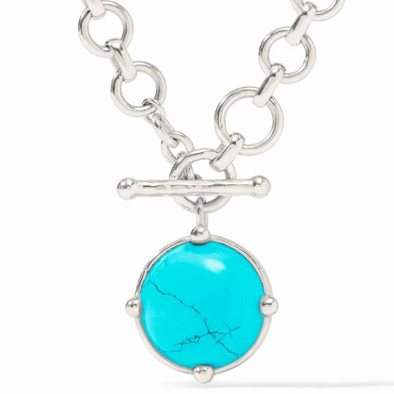 Honeybee Demi Necklace - Chalcedony Blue - OS - Julie Vos - Gaines Jewelers