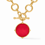Honeybee Gold Statement Necklace - Iridescent Strawberry - Julie Vos - Gaines Jewelers