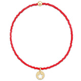 Hope Classic Bracelet - Bright Red - Star Small Gold Disc - enewton - Gaines Jewelers