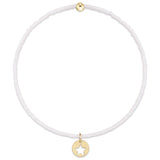 Hope Classic Bracelet - White - Star Small Gold Disc - enewton - Gaines Jewelers