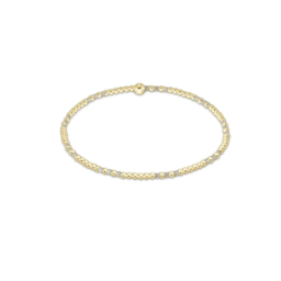 Hope Joy Pattern 2mm Bead Bracelet - Milkshake - Enewton - Gaines Jewelers