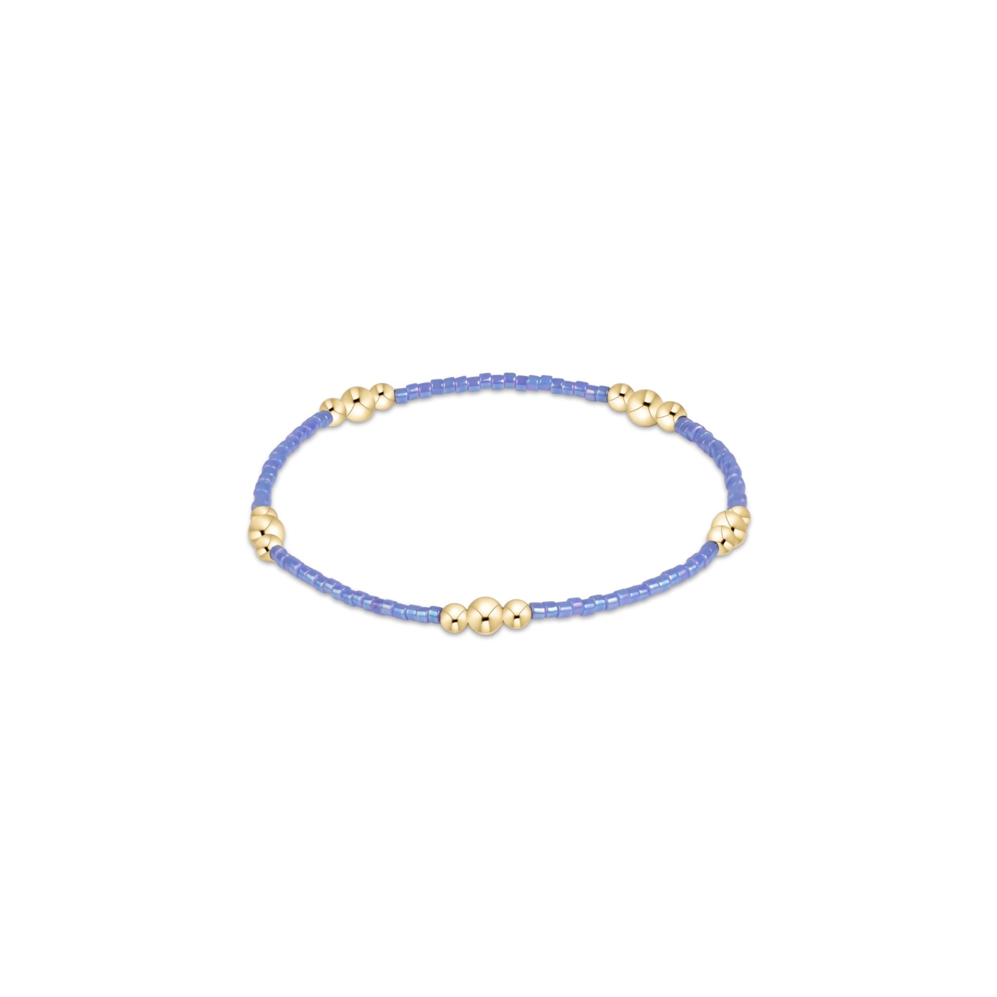 Hope Purpose Gold Bracelet - Bright Blue - Enewton - Gaines Jewelers