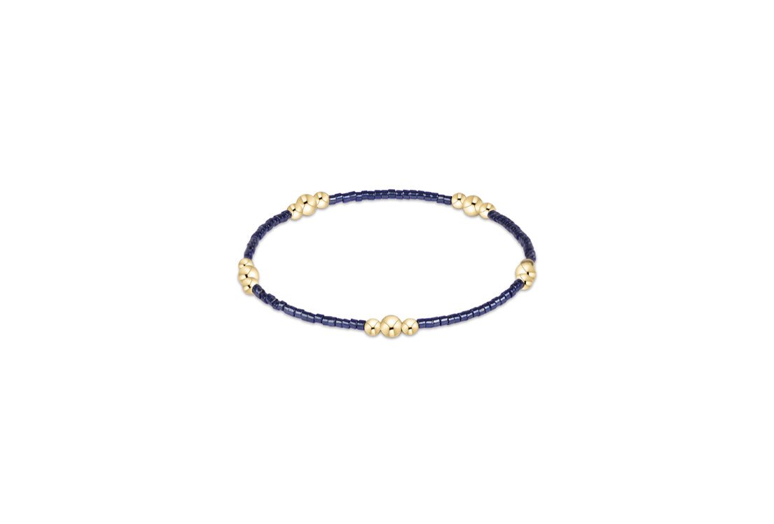 Hope Purpose Gold Bracelet - Navy - Enewton - Gaines Jewelers