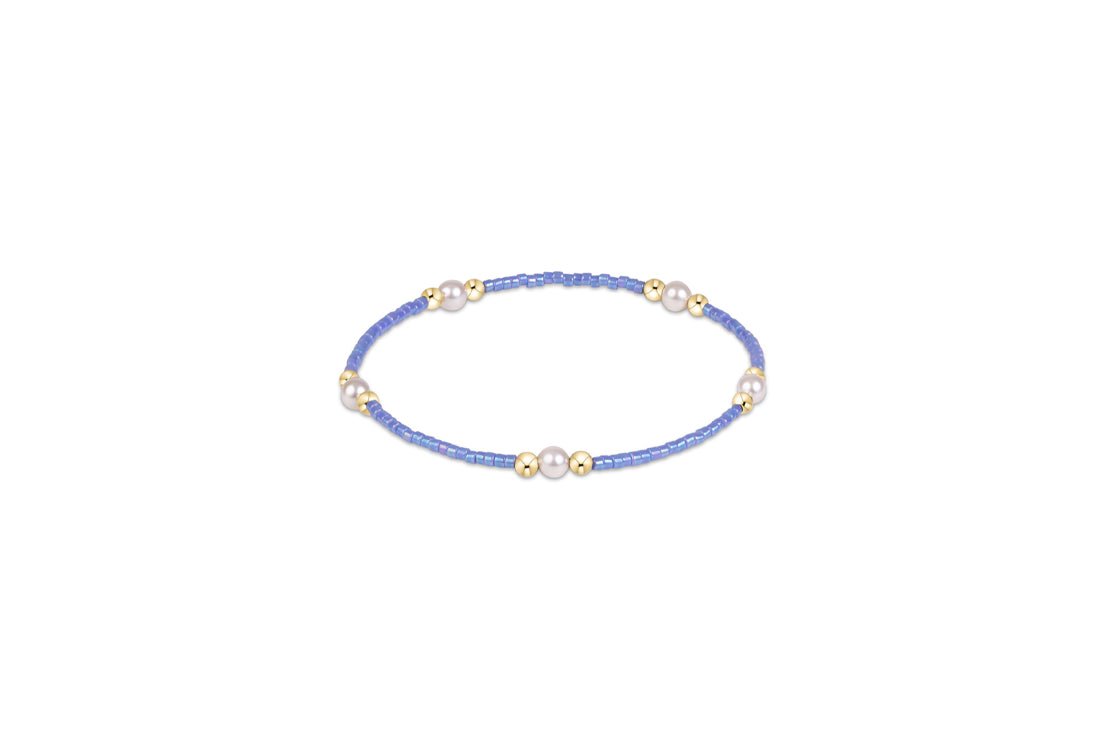 Hope Purpose Pearl Bracelet - Bright Blue - Enewton - Gaines Jewelers