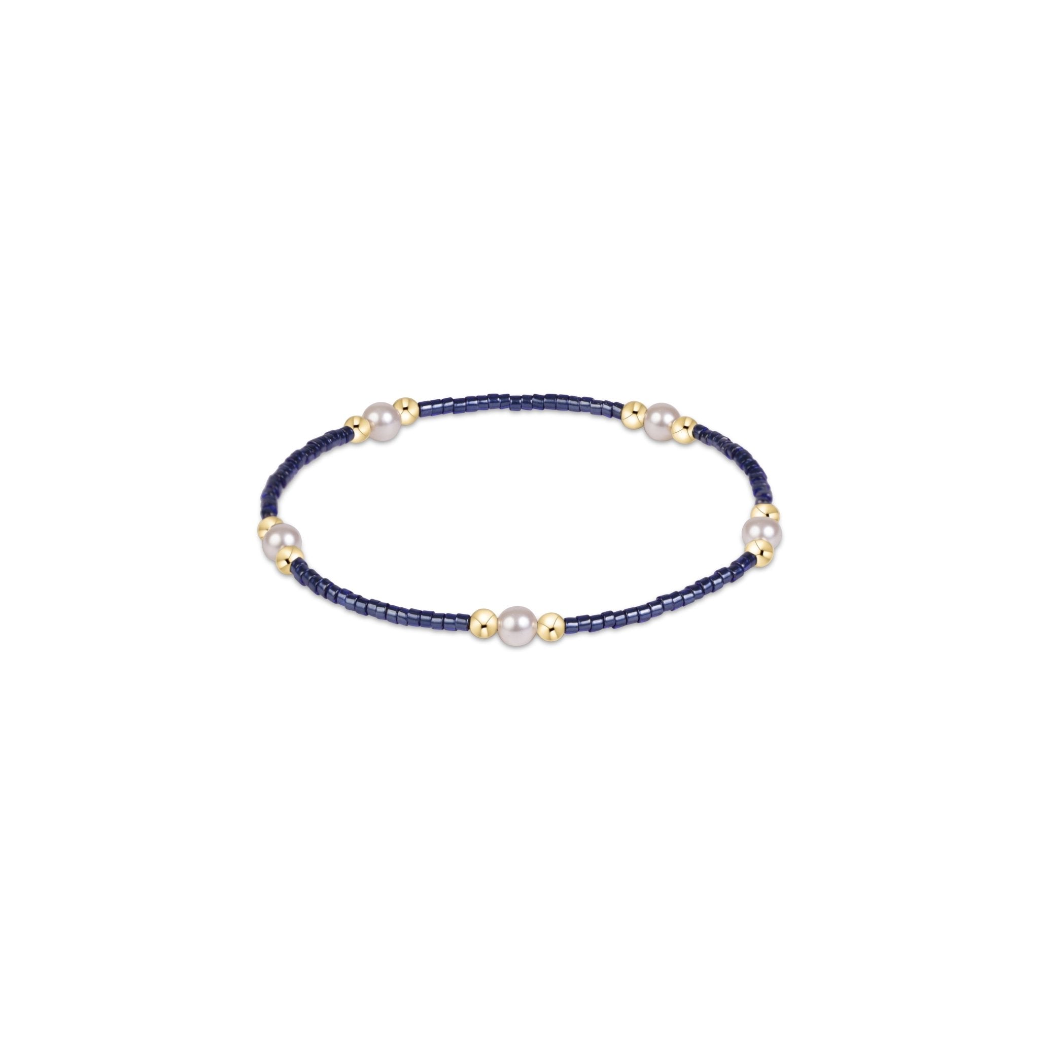 Hope Purpose Pearl Bracelet - Navy - Enewton - Gaines Jewelers