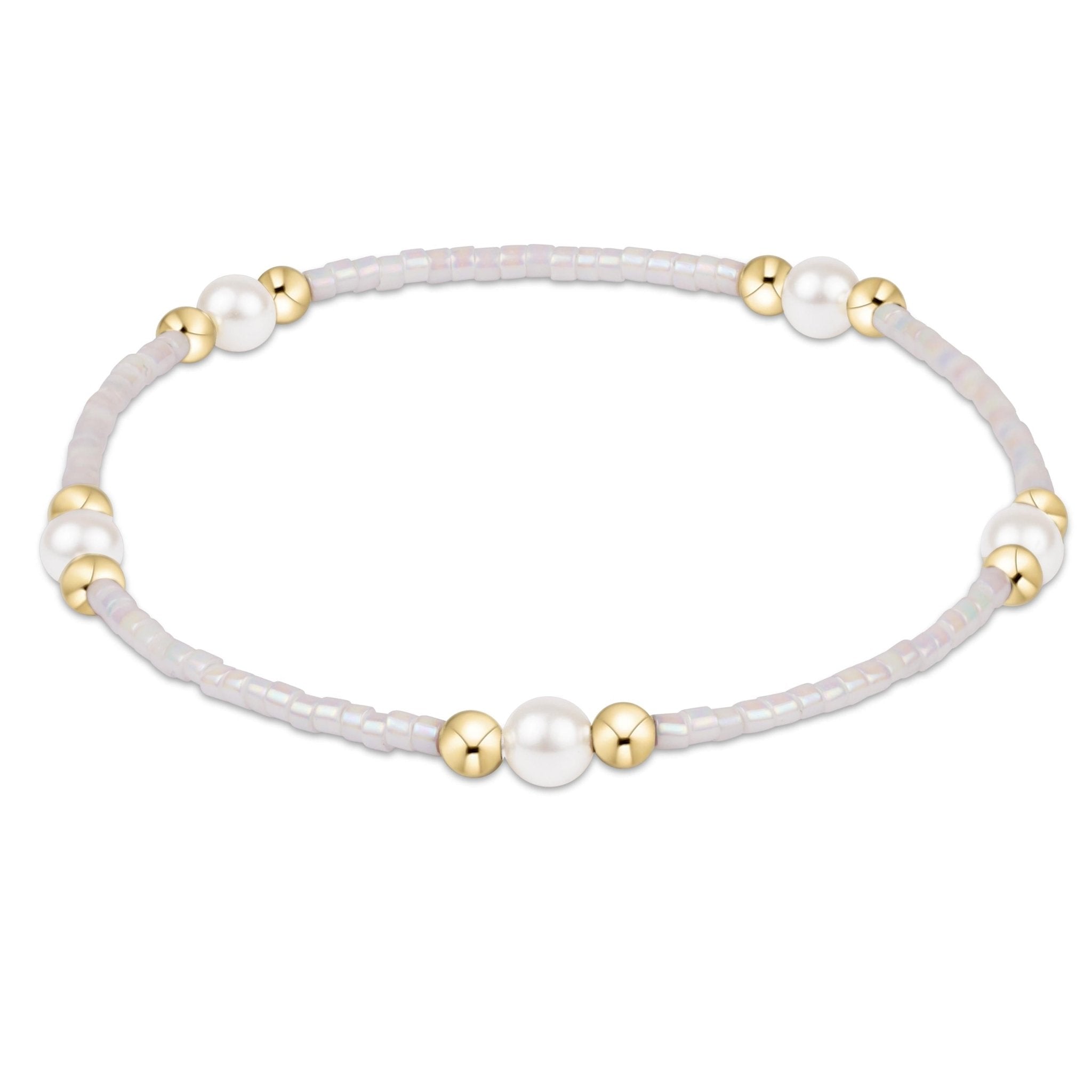 Hope Purpose Pearl Bracelet - Silky White - Enewton - Gaines Jewelers