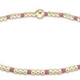 Hope Sincerity Pattern 2mm Bead Bracelet - Bright Pink - Enewton - Gaines Jewelers
