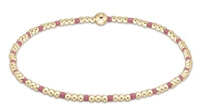 Hope Sincerity Pattern 2mm Bead Bracelet - Bright Pink - Enewton - Gaines Jewelers
