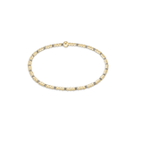 Hope Sincerity Pattern 2mm Bead Bracelet - Milkshake - enewton - Gaines Jewelers