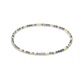 Hope Unwritten Bright Silver Faceted Hematite 2mm - enewton - Gaines Jewelers