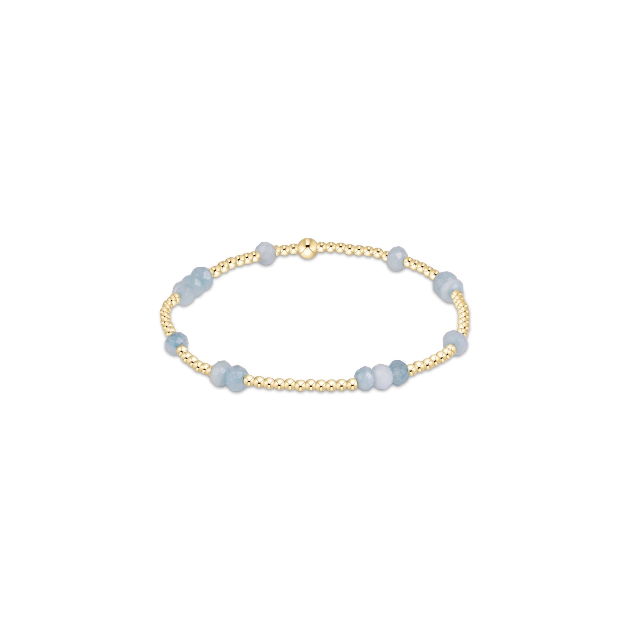 Hope Unwritten Gemstone 4mm Bracelet - Aquamarine - Enewton - Gaines Jewelers