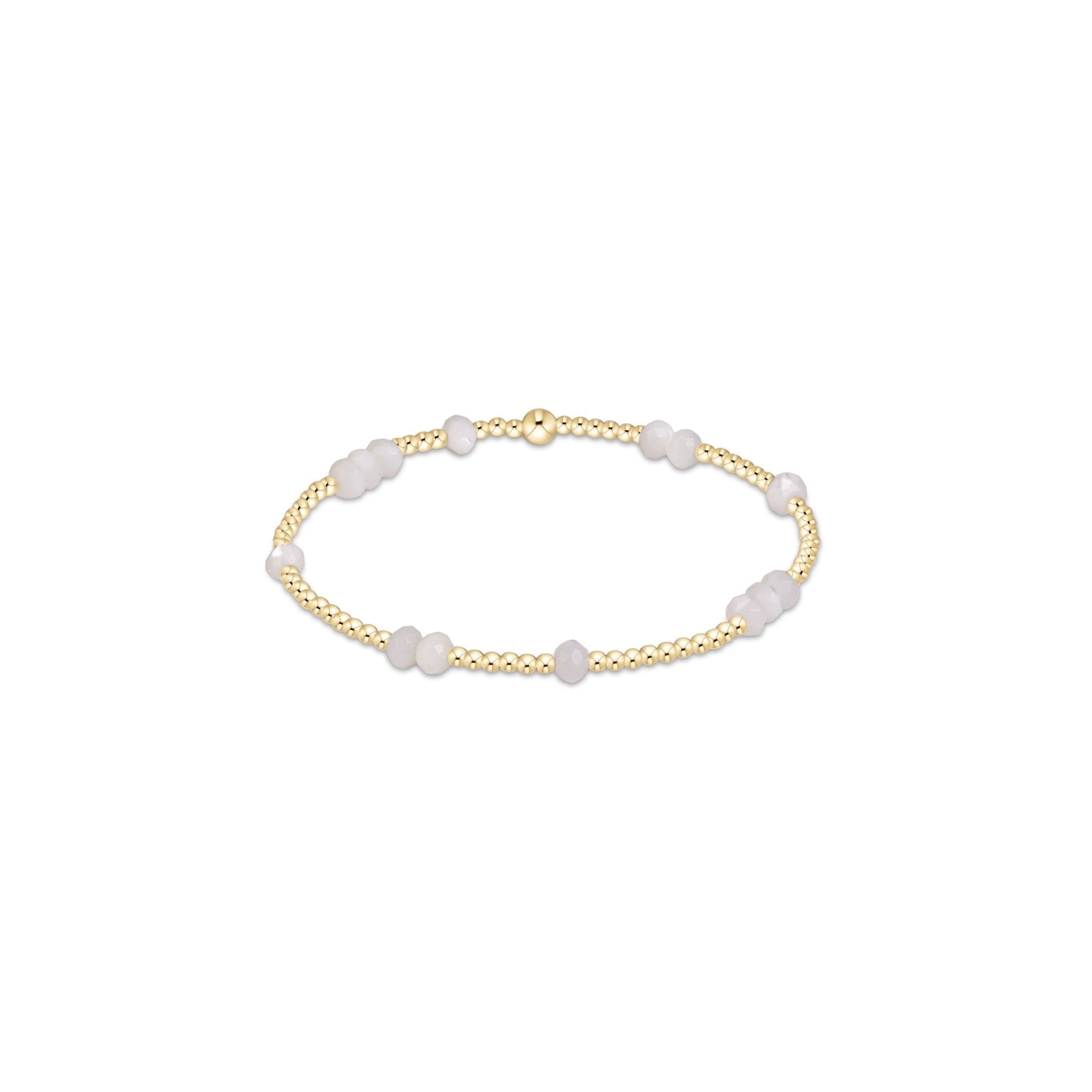 Hope Unwritten Gemstone 4mm Bracelet - Mother Of Pearl - Enewton - Gaines Jewelers
