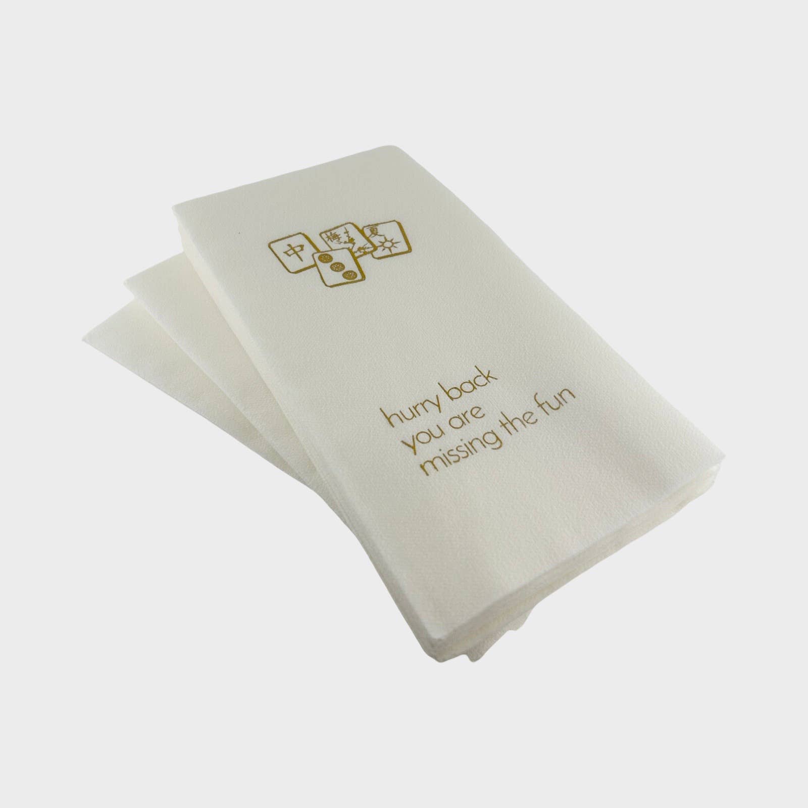 Hurry Back Mahjong Guest Towel Napkins - Maven Home - Gaines Jewelers
