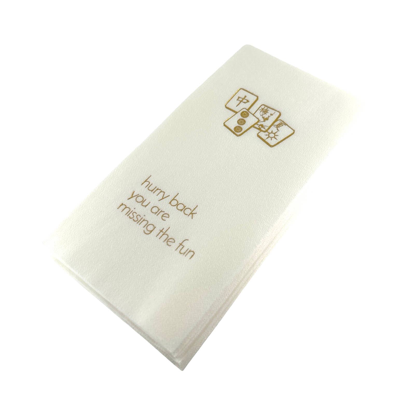 Hurry Back Mahjong Guest Towel Napkins - Maven Home - Gaines Jewelers