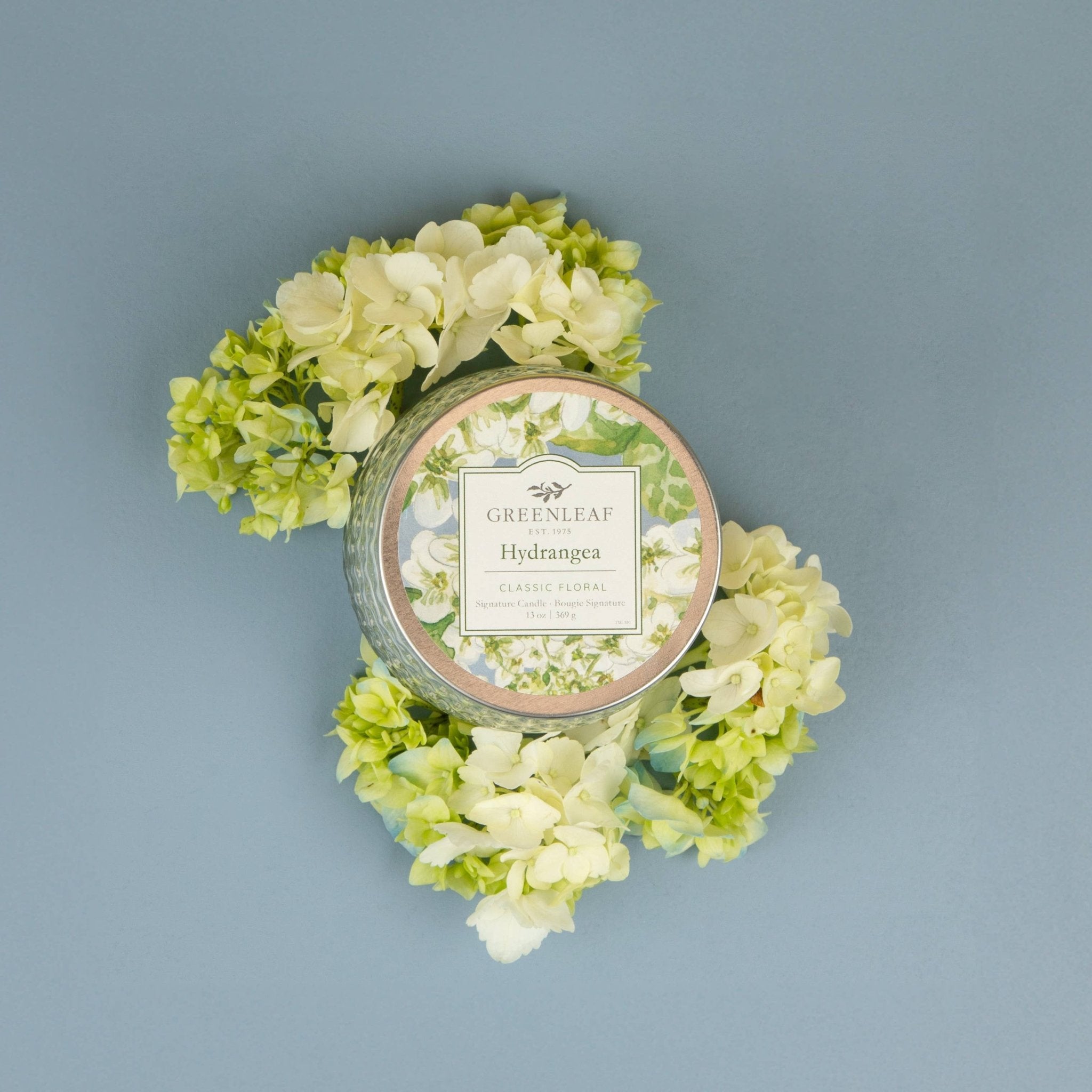 Hydrangea Signature Candle - Greenleaf Gifts - Gaines Jewelers