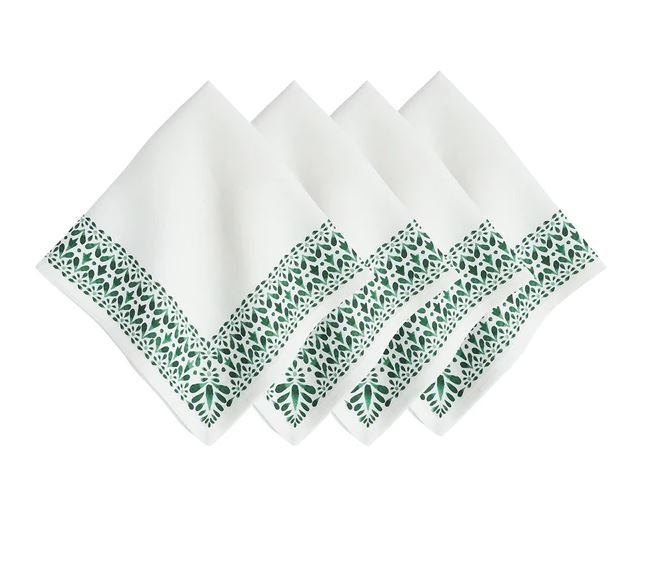 Iberian Border Napkin Set/4 - Evergreen - Juliska - Gaines Jewelers