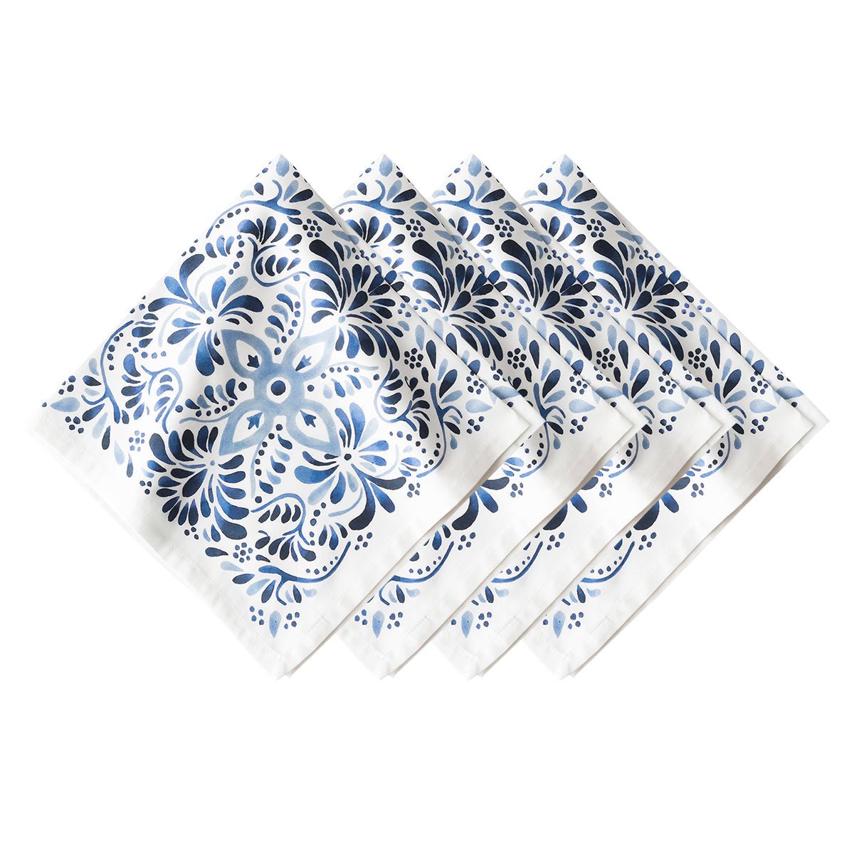Iberian Indigo Set of 4 Napkins - Juliska - Gaines Jewelers