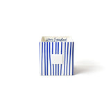 Indigo Skinny Stripe Medium Mini Nesting Cube - Gaines Jewelers