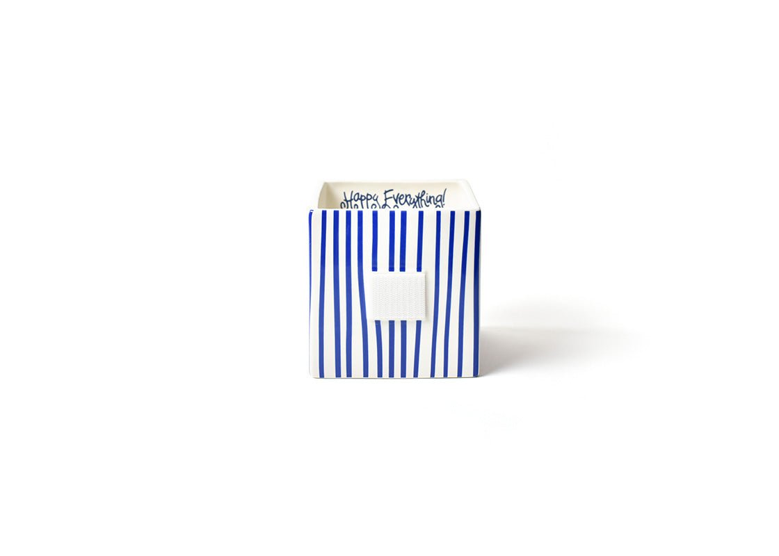 Indigo Skinny Stripe Medium Mini Nesting Cube - Gaines Jewelers