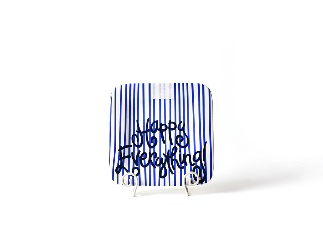 Indigo Skinny Stripe Mini Platter - Happy Everything - Gaines Jewelers