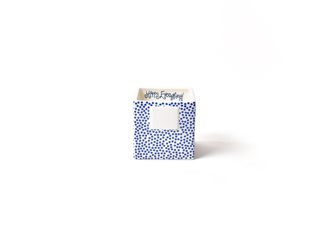 Indigo Small Dot Small Mini Nesting Cube - Happy Everything - Gaines Jewelers