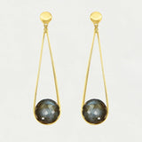 Ipanema Earrings Labradorite - Gaines Jewelers