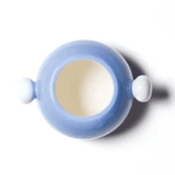 Iris Blue Medium Round Vase with Knob Handles - Coton Colors - Gaines Jewelers