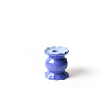 Iris Blue Small Ruffle Knob Candle Holder - Gaines Jewelers