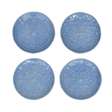 Jardins du Monde Side/ Cocktail Plate Assorted Set/4 - Chambray - Juliska - Gaines Jewelers