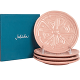 Jardins Du Monde Side/Cocktail Plate Assorted Set/4 - Blush - Juliska - Gaines Jewelers