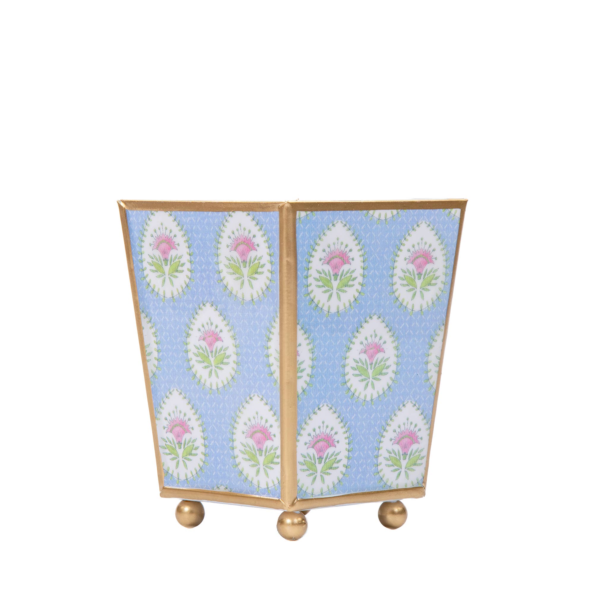 Jaye's Studio - Daphne Enameled Square Cachepot Planter: Multi - Color / 6 inch - Gaines Jewelers