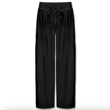 Jolie Capri Satin Ankle Pant w/ Adjustable Drawstring - Black - PJ Harlow - Gaines Jewelers