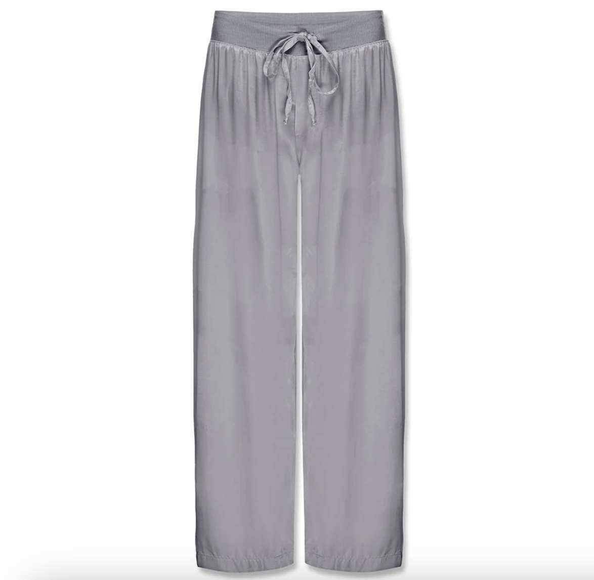 Jolie Capri Satin Ankle Pant w/ Adjustable Drawstring - Dark Silver - PJ Harlow - Gaines Jewelers