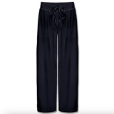 Jolie Capri Satin Ankle Pant w/ Adjustable Drawstring - Navy - PJ Harlow - Gaines Jewelers