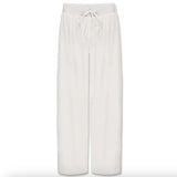 Jolie Capri Satin Ankle Pant w/ Adjustable Drawstring - Pearl - PJ Harlow - Gaines Jewelers