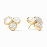 Kaleidoscope Statement Stud Earring - Iridescent Clear Crystal - OS - Gaines Jewelers