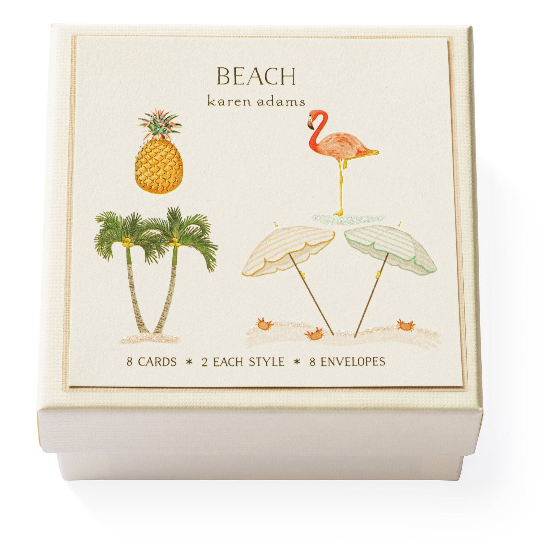 Karen Adams Designs - Beach Flamingo Individual Gift Enclosure - Gaines Jewelers