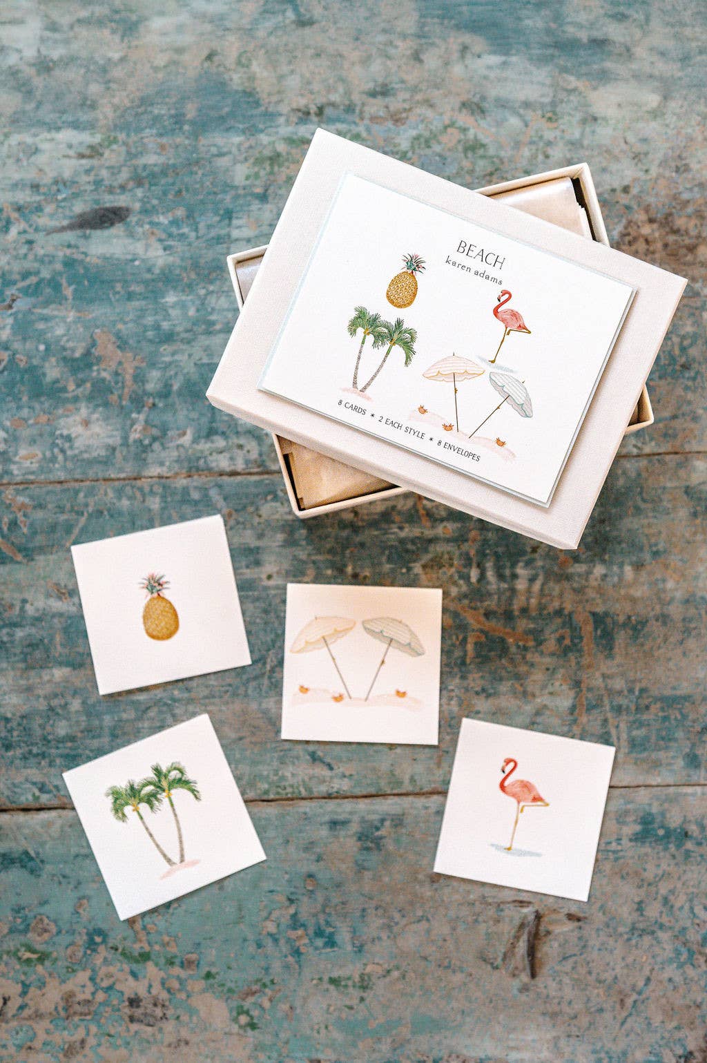 Karen Adams Designs - Beach Flamingo Individual Gift Enclosure - Gaines Jewelers