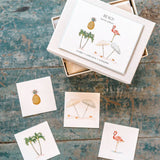 Karen Adams Designs - Beach Flamingo Individual Gift Enclosure - Gaines Jewelers