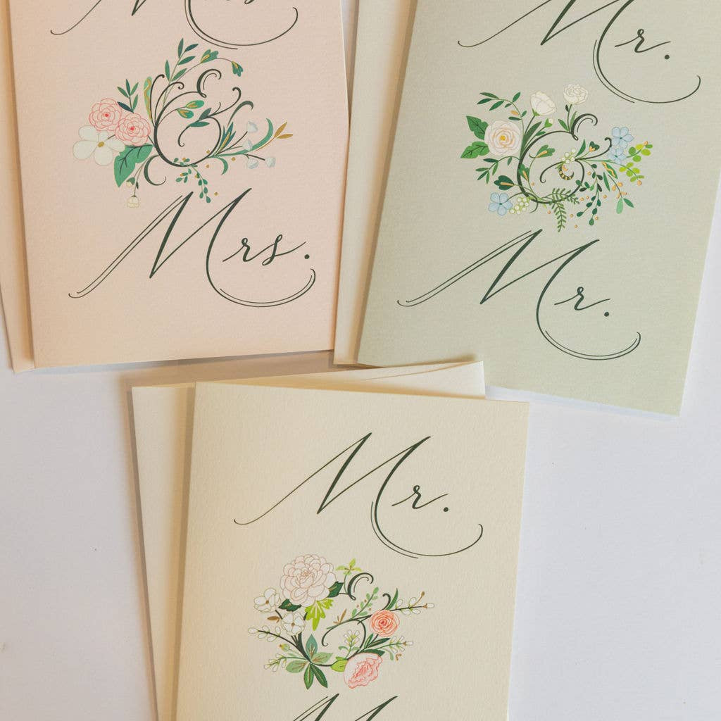 Karen Adams Designs - Mr. &. Mrs. Greeting Card - Gaines Jewelers