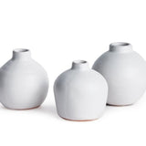 Kassi Bud Vases Set of 3 - White - Napa Home & Garden - Gaines Jewelers