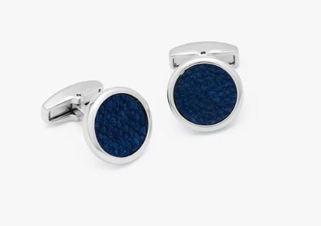 Kirwin Cufflinks Rhodium - Brackish - Gaines Jewelers