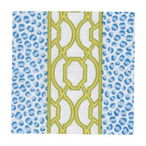 Knots And Spots Blue/Green Napkin Cocktail - Caspari - Gaines Jewelers