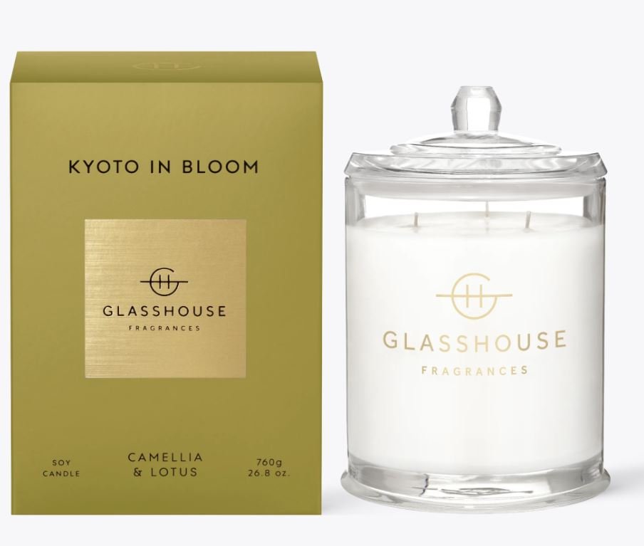 Kyoto in Bloom 26.8 oz. Candle - Glasshouse Fragrances - Gaines Jewelers