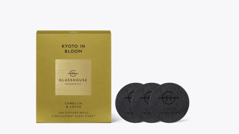 Kyoto In Bloom - Car Diffuser Scent Disk Refills - Glasshouse - Gaines Jewelers