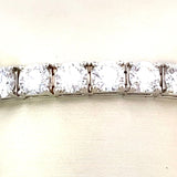 ****Lab Diamond bracelet 25 round=25.62ct 14kt white gold - Gaines Jewelers