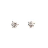 ****Lab diamond stud earrings 2.13ct 14kt white gold - Gaines Jewelers