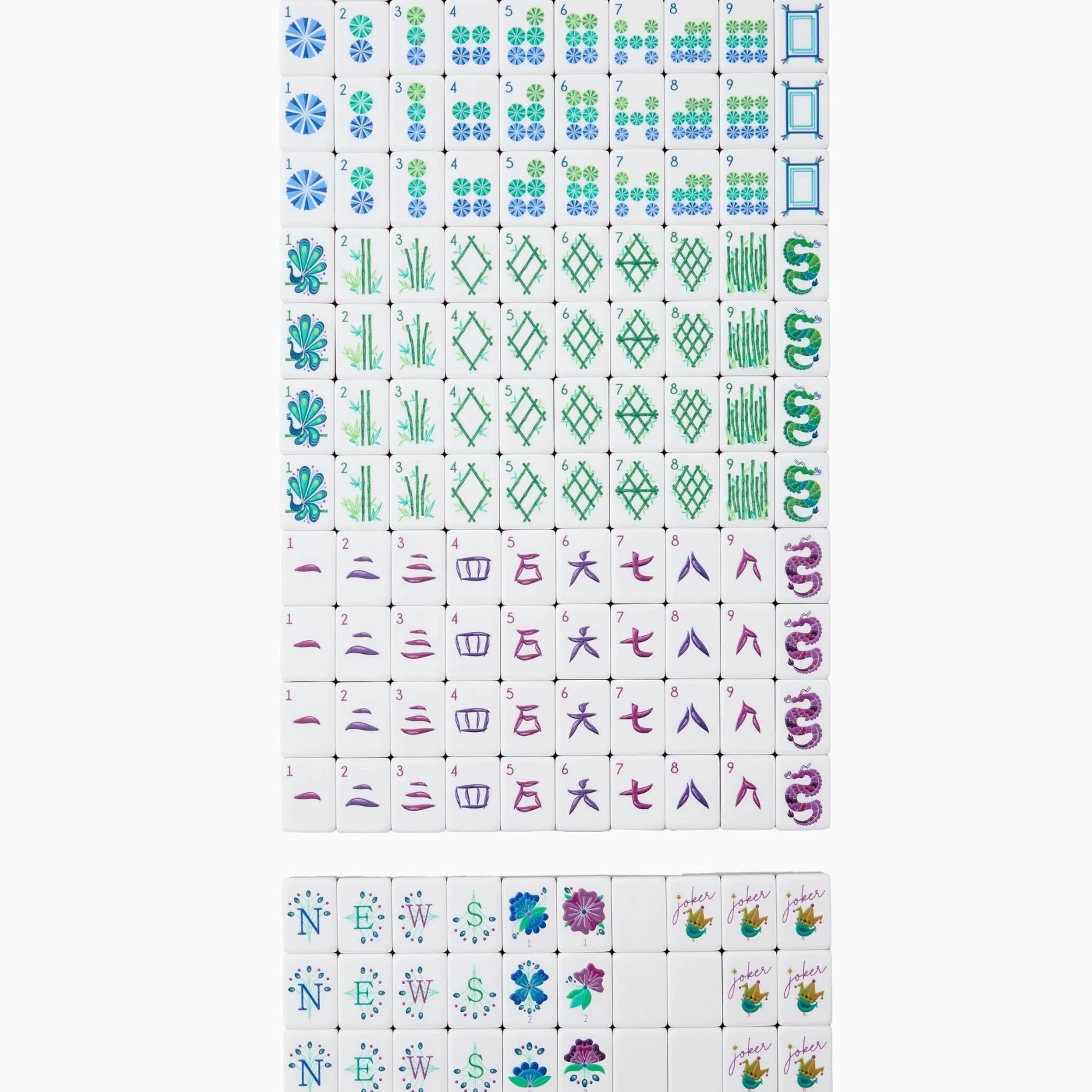 Lagoon Mahjong Tiles - Oh My Mahjong - Gaines Jewelers