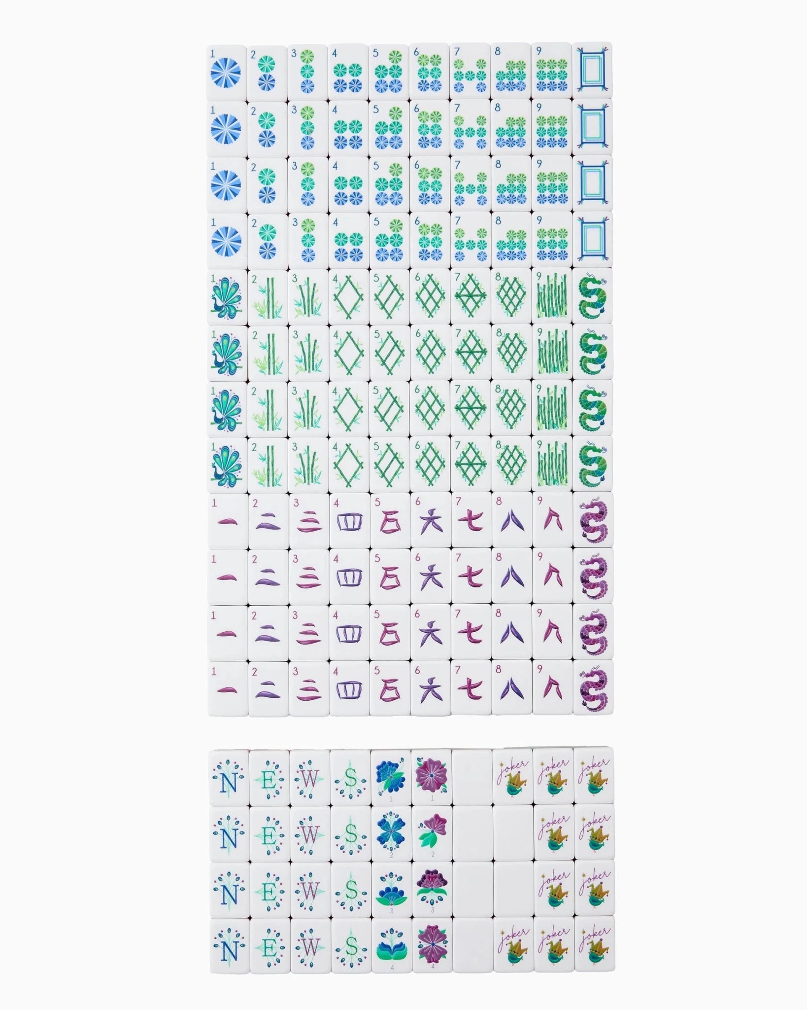 Lagoon Mahjong Tiles - Oh My Mahjong - Gaines Jewelers