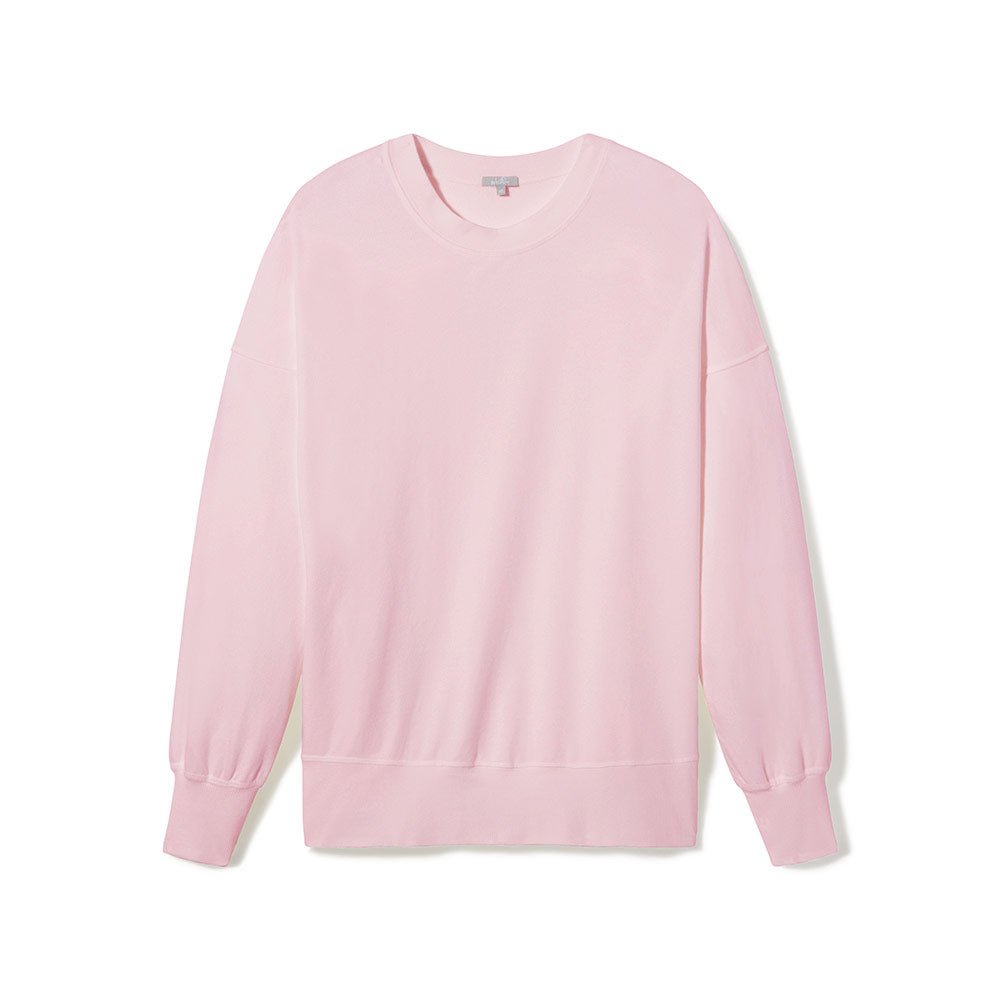 Lainey French Terry Sweatshirt with Side Slits - Blush - Medium - PJ Harlow - Gaines Jewelers